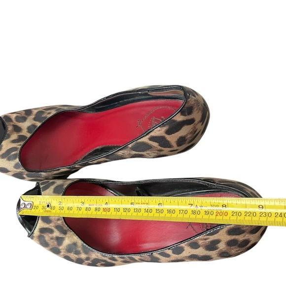 Women’s peep toe cheetah print pumps Y2K high heels size 7 animal print - Picture 10 of 10